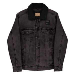 Lock City Clothes Unisex denim sherpa jacket